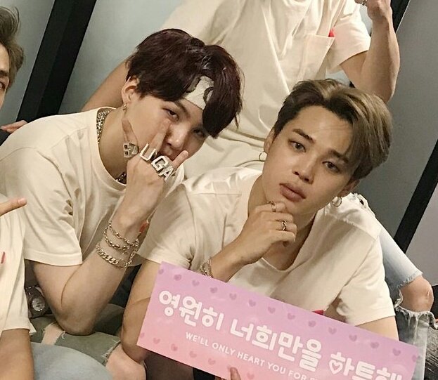 For almost every ot7 they have release  #yoonmin has been sitting next to each other 