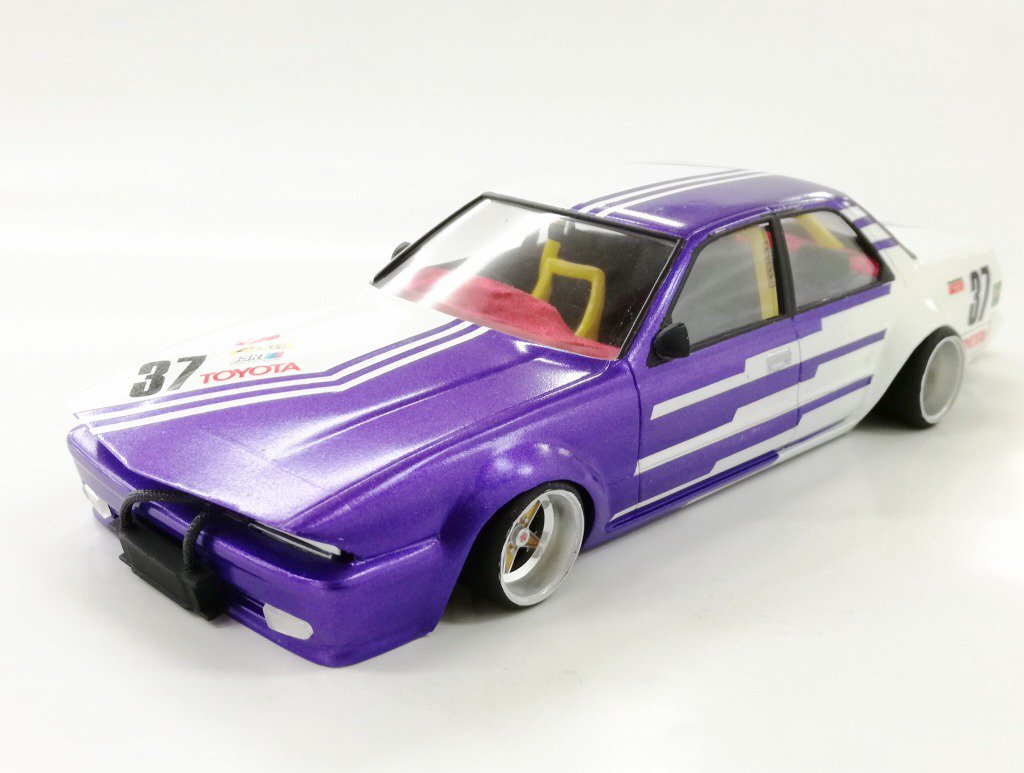 ホビーショップ タムタム岐阜店 P1グランプリに16人目のエントリー タイトル 街道レーサー コメント ロングノーズ オーバーフェンダー テールパテ埋め アドバン ファルケン変形カラー 自作タイヤ チンチラ貼り 延長マフラー ロールバー