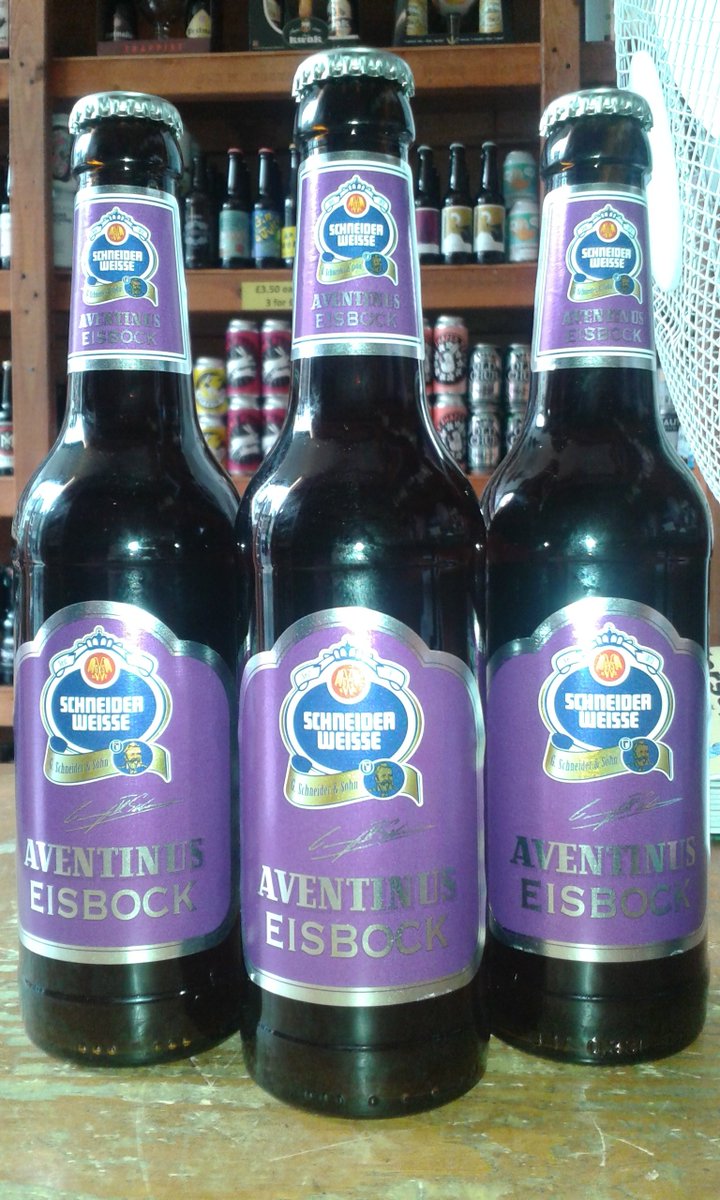 Ice ice eisbock baby!!  Nope, your eyes don't deceive you... Schneider Weisse Aventinus Eisbock has made a welcome return to the shop... all 12% of it. Check out this article too... learn.kegerator.com/eisbock/