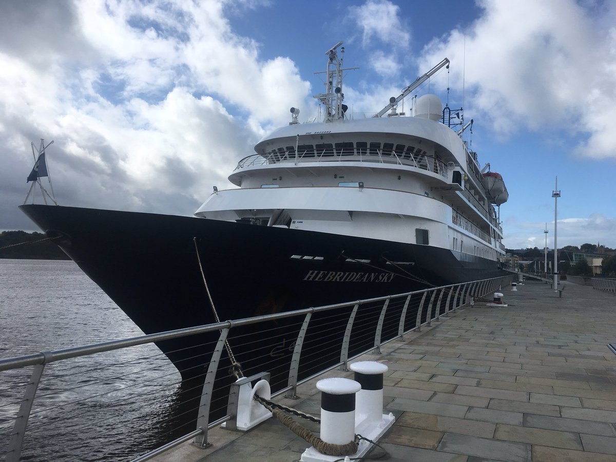 <a href="/garyjpowers/">Gary Powers</a> @HamiltonShipPSL <a href="/BelfastHarbour/">BelfastHarbour</a> <a href="/VisitBelfast/">Visit Belfast</a> <a href="/ExcursionsIrl/">Excursions Ireland</a> <a href="/HALcruises/">Holland America Line</a> Greeting The Hebridean Sky to Fort George 😀