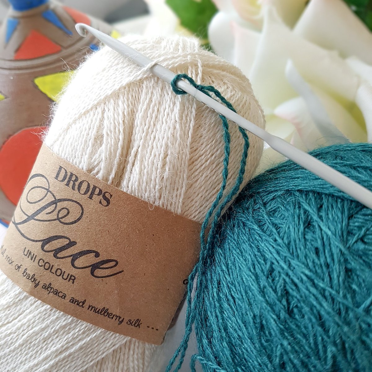 NancySaidCrafts's tweet photo. New lace yarn on the hook today. I'm planning the laziest Sunday I can possibly achieve. @fruityknitting podcasts & @kammebornia will be right there with me. I've quite a few videos to catch up on. Video binge coming on! #crochetpatterns #nancysaid #crochetclasses #carrickfergus https://t.co/9PfLIztt75