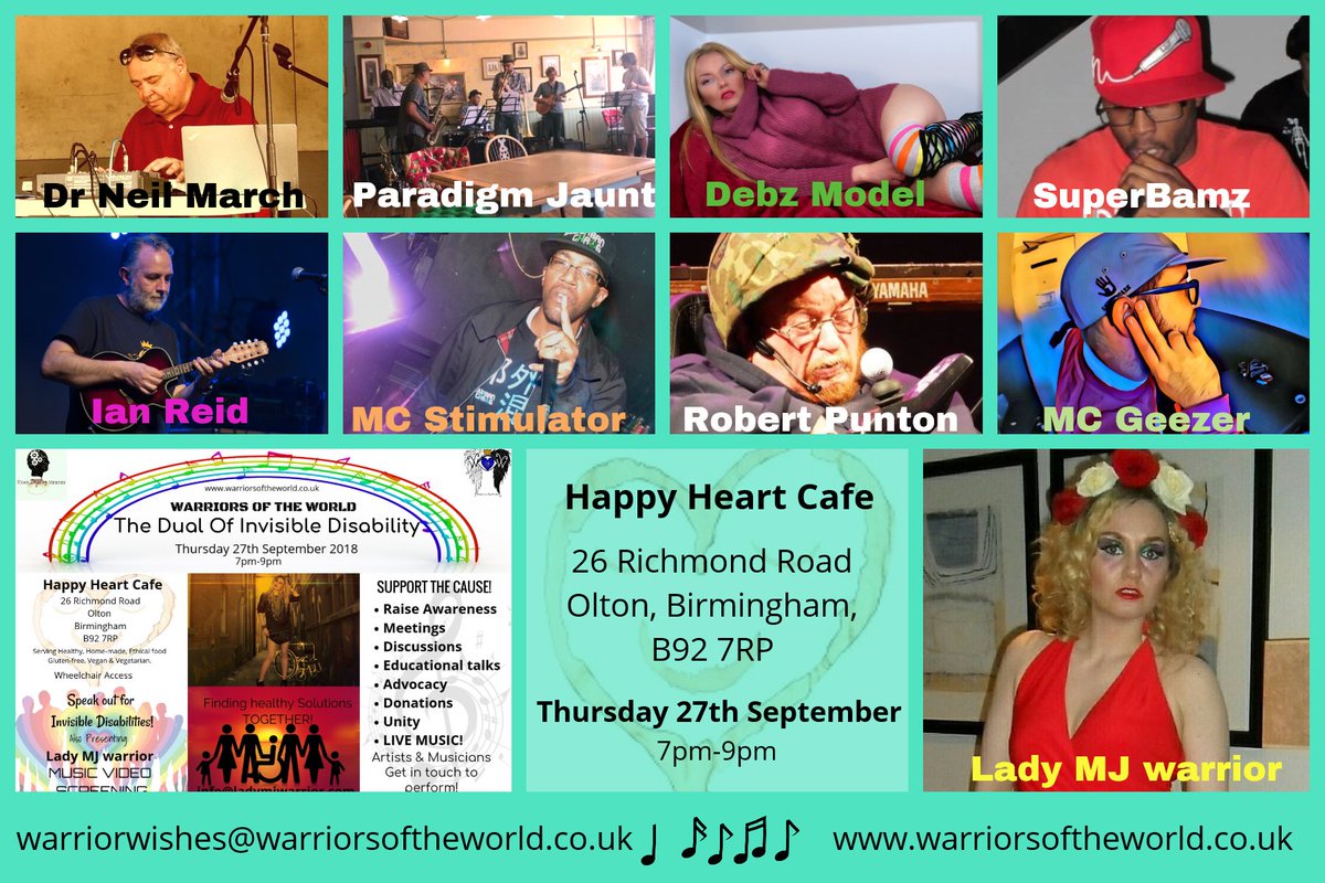 warriorsofworld's tweet image. BE PART OF GREAT MUSIC AND ADVOCACY! #raiseawareness #invisibleillness #chronicillness #butyoudontlooksick #disability #event #charity #spoonie #doctor #mentahealth #volunteersneeded #music #singer #rapper #musicians #donatonsneeded #Birmingham #LadyMJwarrior #WarriorsOfTheWorld