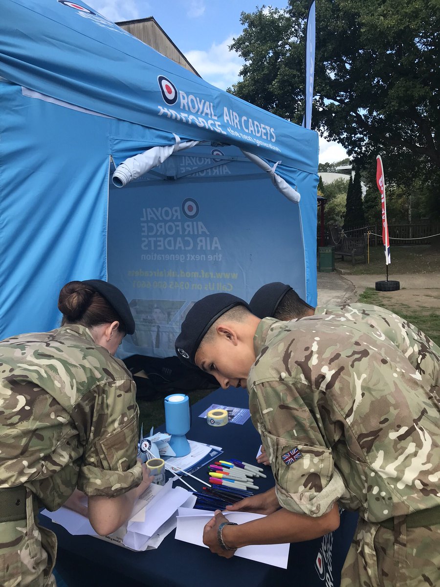 Making our paper aeroplanes at #SYWParade #yellows #whatwedo #surreyatc #joinus <a href="/surreyaircadets/">Surrey Air Cadets</a> @brooklandsmuseum