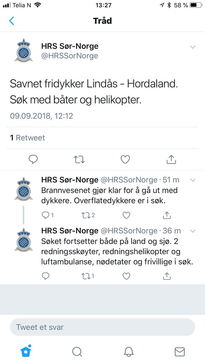 Deltar i søk etter savnet fridykker