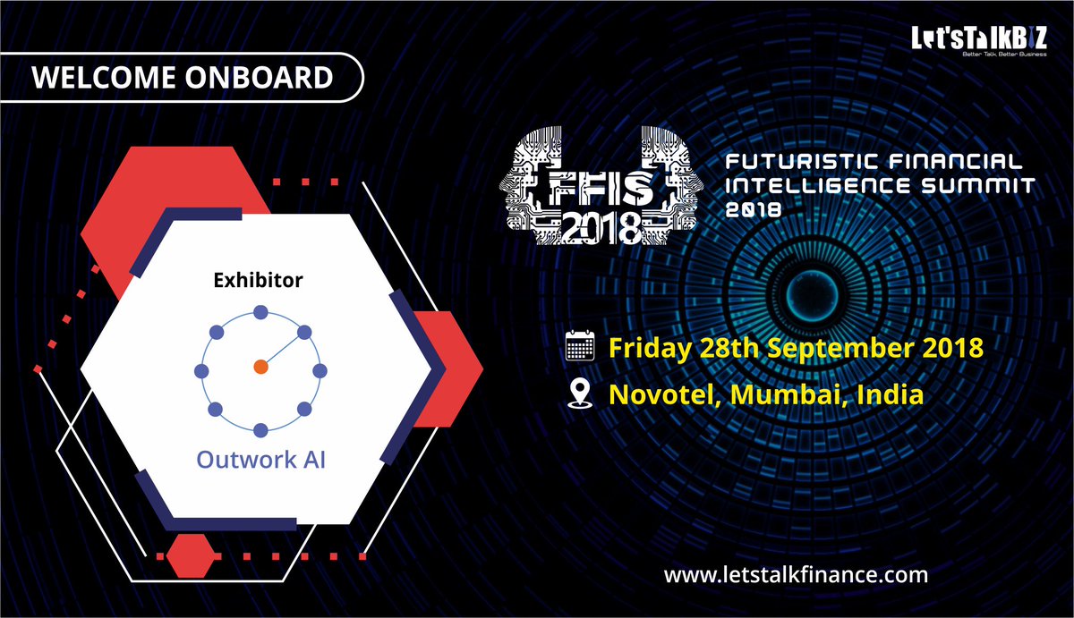 LetsTalkB2B's tweet photo. We are glad to confirm OUTWORK AI @Outwork_ByGuild as #Exhibitor for the upcoming event #FFIS2018.
Get a demo for the solution which can help your sales team perform better by making them more productive and giving them actionable insights.
#AI #Chatbot #Analytics #salesplanning https://t.co/OR3FlfocYo