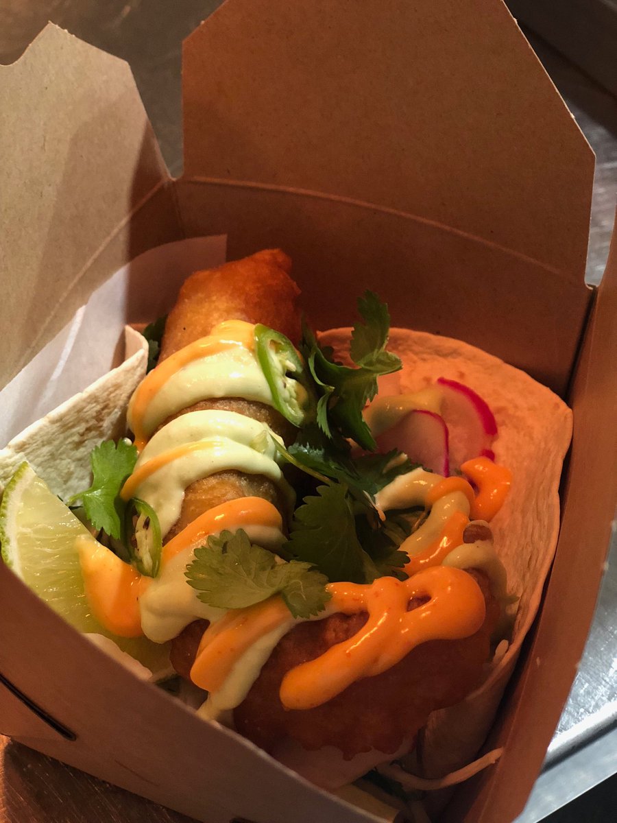 ⁦<a href="/YorkRiseStreetP/">York Rise St Party</a>⁩ , takeaway spec, fish taco, all day 5.95