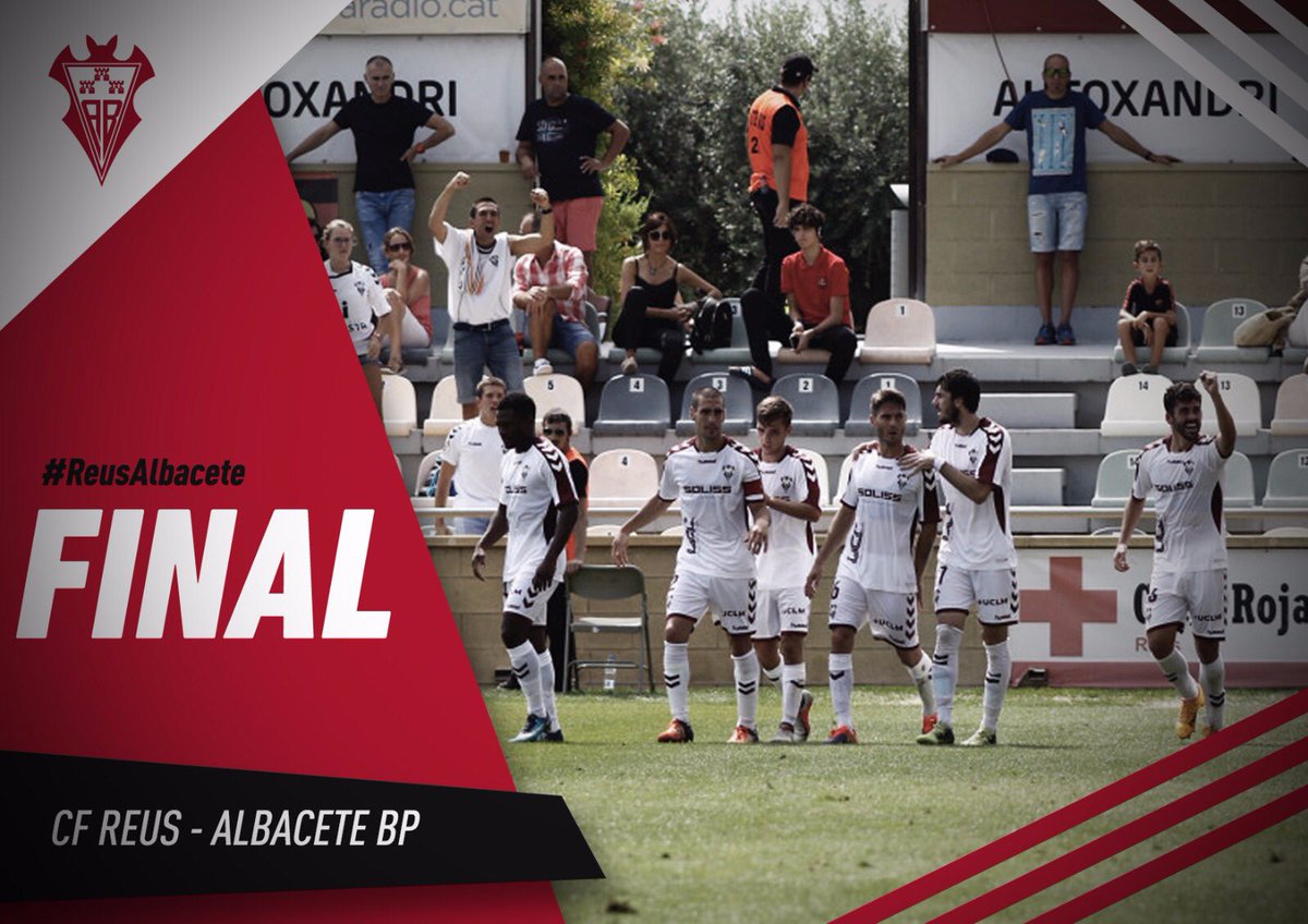 AlbaceteBPSAD's tweet photo. ➕3 | El Alba alegra la #FeriaAlbacete2018 volviendo a ganar y siguiendo así imbatido en @LaLiga ✌🏻⚽️🦇
Nuestro equipo demostró fútbol, solidaridad en el esfuerzo y capacidad de sufrimiento. 

¡Aúpa Alba! 

#ReusAlbacete 
#PonteLaCamiseta 
#QueremosSer8000 https://t.co/FwsMDnfcs5