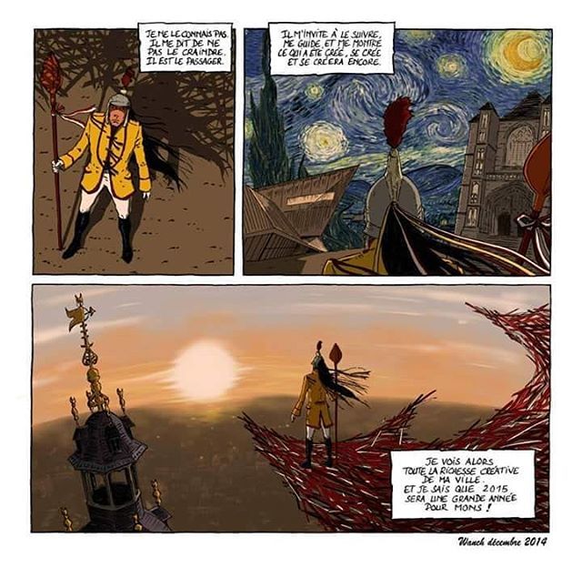 WanchTran's tweet photo. #planche #planchebd #dessin #drawing #bd #lecturebd #bandedessinee #comics #illustration #art #artwork #saintgeorge #doudou #ducassedemons #passenger #arnequinze #saintewaudru #beffroi #beffroimons #Mons #mons #villedemons #vangogh #vincentvangogh #lectu… https://t.co/CIIDEVxSvo https://t.co/mETpm6wDbO