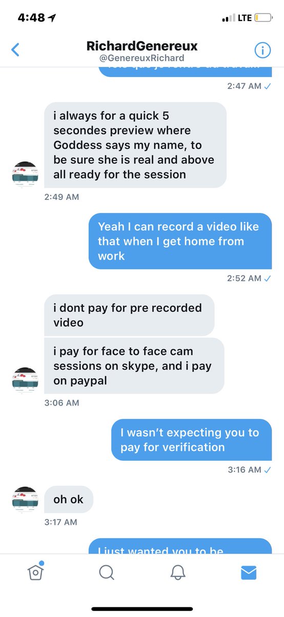 RockMeNi's tweet photo. FAKE SUB: @GENEREUXRICHARD IS NOT REAL. HE WASTES TIME TRYING TO GET YOU TO DO A FREE SKYPE SESSION SAYING ITS SO YOU CAN “SAY HIS NAME” AMONG OTHER DEMANDS. HE WILL NOT PAY SO DON’T WASTE YOUR TIME #findom #paypig #rtpig @rtpig78 (this is my backup acc for @amyandtheniners) https://t.co/FnLohRZiYz