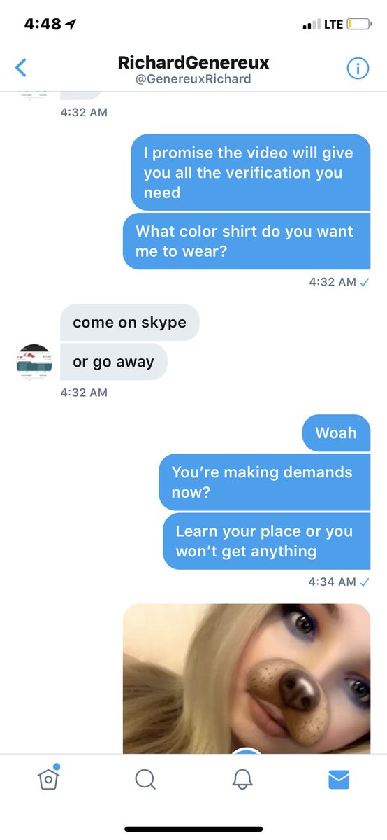 RockMeNi's tweet photo. FAKE SUB: @GENEREUXRICHARD IS NOT REAL. HE WASTES TIME TRYING TO GET YOU TO DO A FREE SKYPE SESSION SAYING ITS SO YOU CAN “SAY HIS NAME” AMONG OTHER DEMANDS. HE WILL NOT PAY SO DON’T WASTE YOUR TIME #findom #paypig #rtpig @rtpig78 (this is my backup acc for @amyandtheniners) https://t.co/FnLohRZiYz