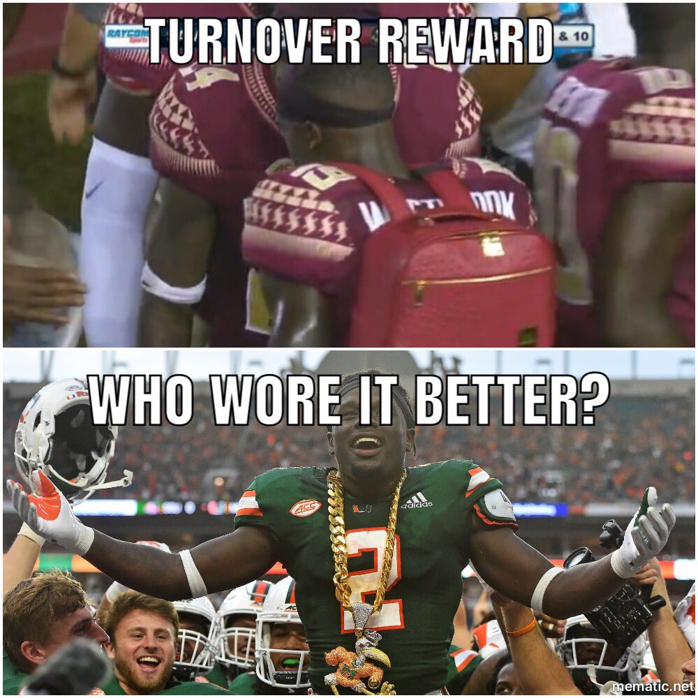 ACC Kickoff: Onward and Upward for Florida State? 2 FSU's "Turnover Backpack" inspired a flurry of memes in 2018