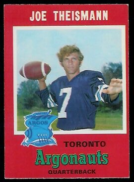 Joe Theismann in the CFL playing for the Toronto Argonauts Happy Birthday Theismann!  