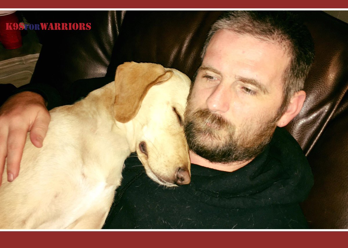 k9sforwarriors's tweet photo. Who rescued who? This photo really illustrates our mission: saving two lives with each warrior-dog pairing. #RescueDogs #Veterans #K9sForWarriors https://t.co/uEn4YmZI4t