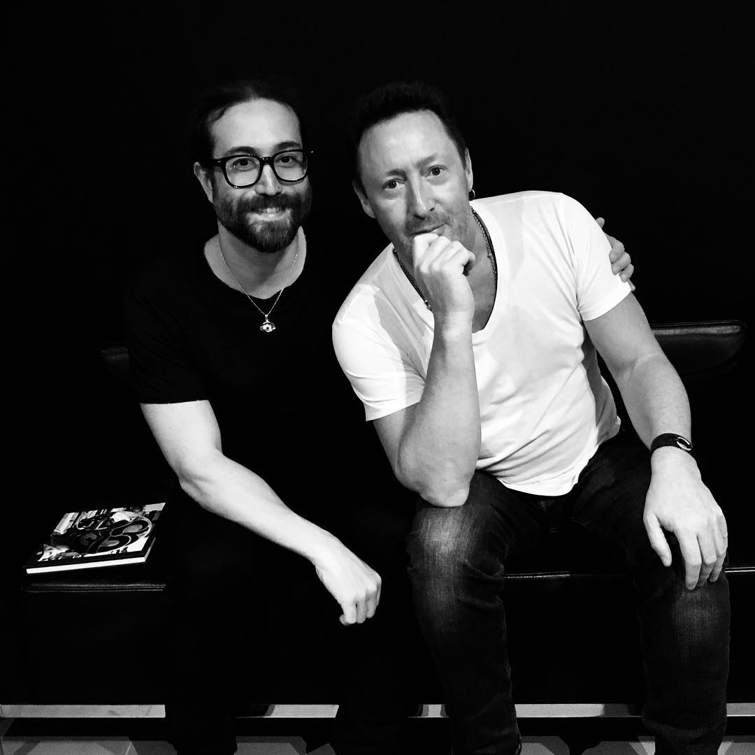 Beautiful Boys @julianlennon and <a href="/seanonolennon/">Seán Ono Lennon</a>  
Photo by @misspchong