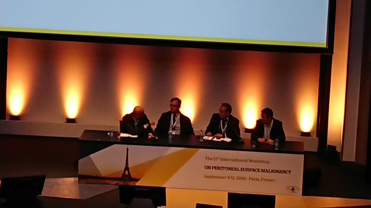 AssocAmarape's tweet photo. #PSOGI2018
New afternoon debates comparing procedures for #HIPEC presented by M #Pocard and J #Esquivel
Pro open: D #BARTLETT
Pro close O #Glehen https://t.co/IePkxGn0RX