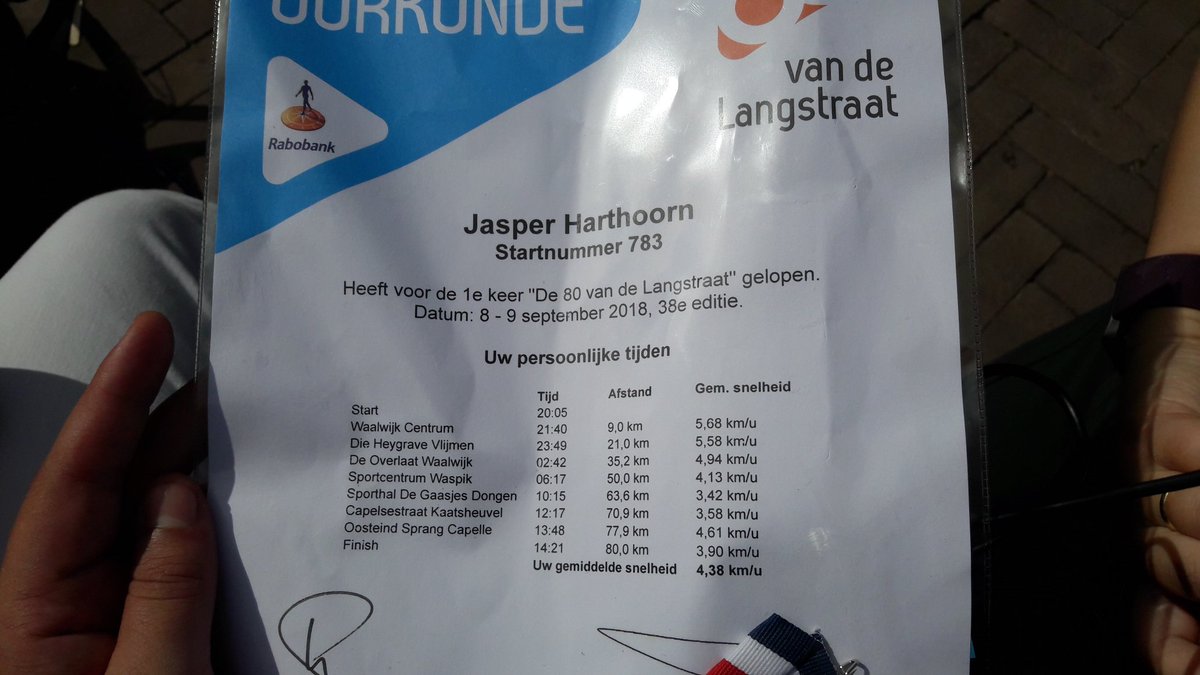 JasperHarthoorn's tweet photo. Mission accomplished! #De80 Dank jullie voor t volgen https://t.co/5ShQU0HHxR