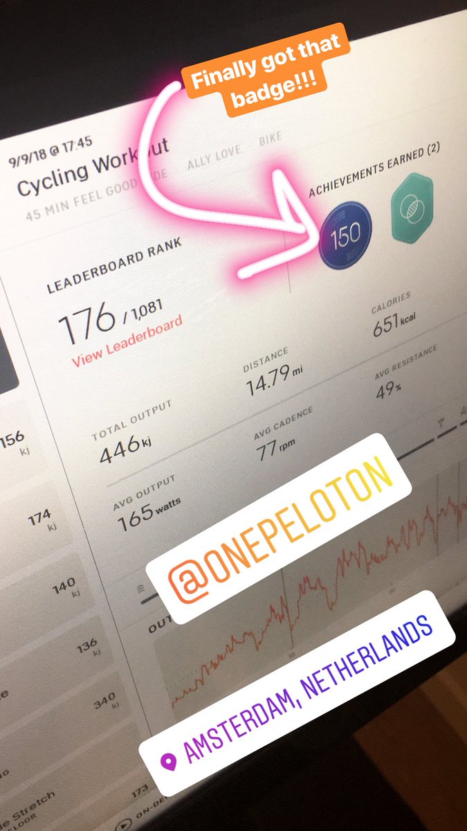 IrishEyes1982's tweet photo. I OFFICIALLY hit 150 @onepeloton rides!! Thanks @AllymissLove for the shoutout! I was 9pts from a PR! #OnePeloton #ExPatRider https://t.co/g06LfKOBzR