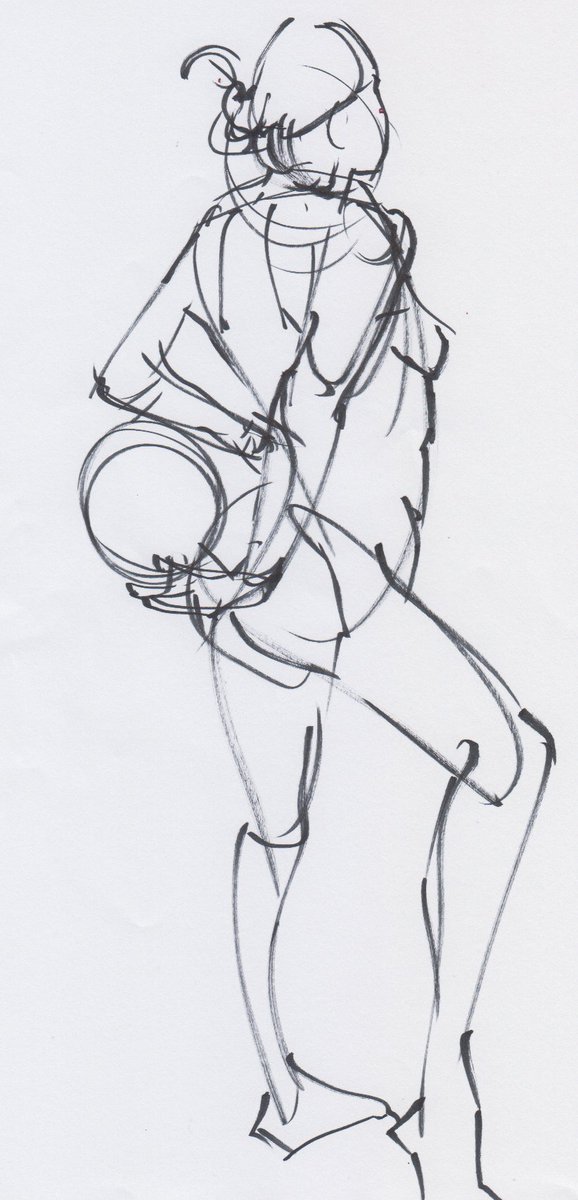 Kumao イラストレーター Twitterissa 先日 墨汁でかっこよく描いている方を見て 筆ペンを使ってクロッキーしてみるが難しいなぁ Croquis Illust Sketch Drawing ファッション デッサン会 クロッキー会