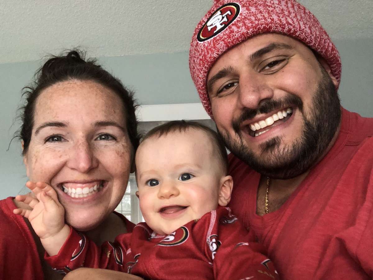 _frankigraziano's tweet photo. Charlie’s first @49ers game! And it’s Mommy and Daddy’s second wedding anniversary!!! #goniners #ninergang #grazsquad https://t.co/uBpmcnokAd