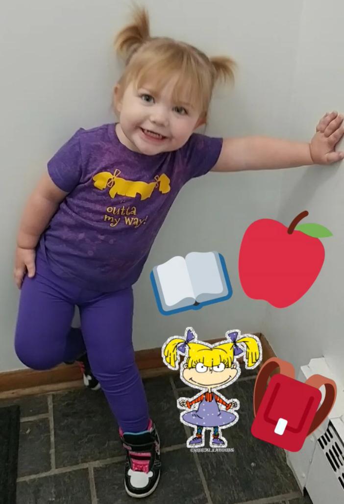 trishaahoffman's tweet image. Audrina's first day back at school, last week! Reunited with her first friend, Drew! I'll have to take an updated pic of the girls. The last time they had a pic together they were both learning to sit up! #firstfriends #girlpower #classof2034 #thatsoundssuperfaraway