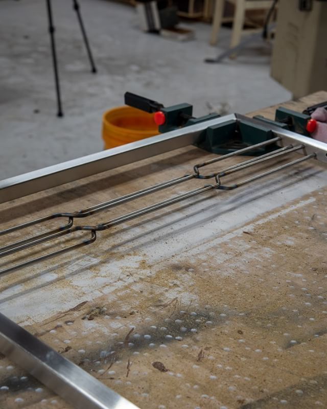 YouCanMakeThis2's tweet photo. Another shot of the pattern! I like this one better I think. #fireplacescreen #pattern #workinprogress #geometricpattern #repeating #stainless #stainlesssteel #makersgonnamake #makersmovement #metalshop #fabricating #metal https://t.co/YZW84VUQmg https://t.co/QRjAyYHXId