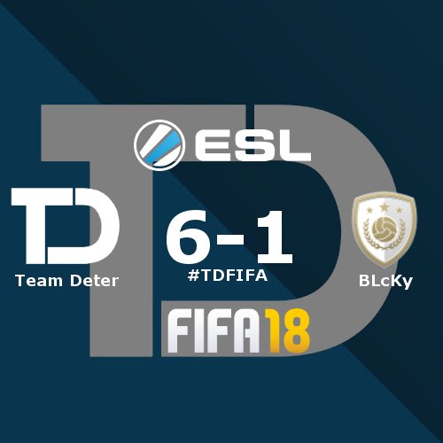 TeamDeterGG's tweet image. #TDFIFA | @ArchieeB_TD defeats 'BLcKy' in round two of the @ESLFIFA Go4FIFA (One) Europe Cup #49! GGWP! His next opponent is 'salvatore1808'! Come watch!