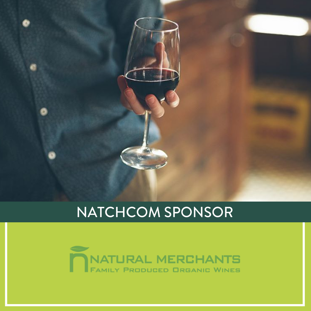 NatchCom's tweet image. Ever wonder where you can find high-quality organic, biodynamic and vegan wines? Check out @NaturalMerchant - wine sponsor at #NatchCom. Cheers!