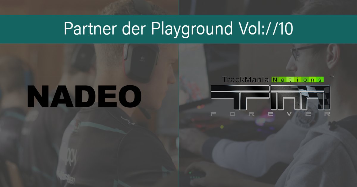Nadeo versorgt uns!

Die Macher von Trackmania stellen uns für die Playground10 zahlreiche Goodies zur Verfügung. Bei unserem Trackmania Turnier und der Verlosung habt ihr die Chance auf T-Shirts und vieles mehr!