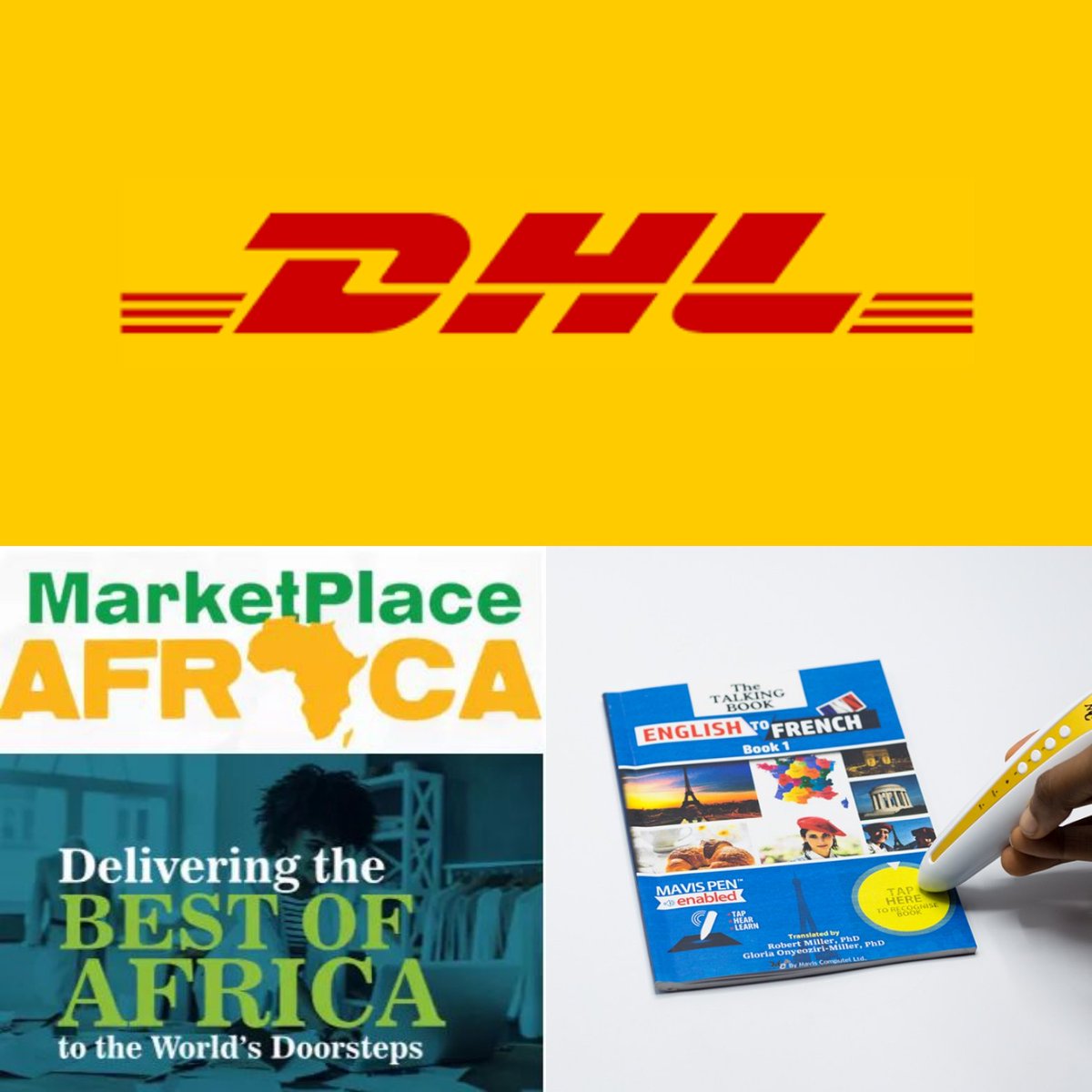 MavisHealth's tweet photo. 📢 We have some exciting #news 🙂. Thanks to a new #DHL &amp; #MallforAfrica program tagged #MarketPlaceAfrica you can now order our amazing #MavisTalkingBooks from any country globally, pay online on https://t.co/uqrMhmfPhk and have it delivered to you in 8 days or less.
#ShopAfrica https://t.co/t8o5K6ZEfh