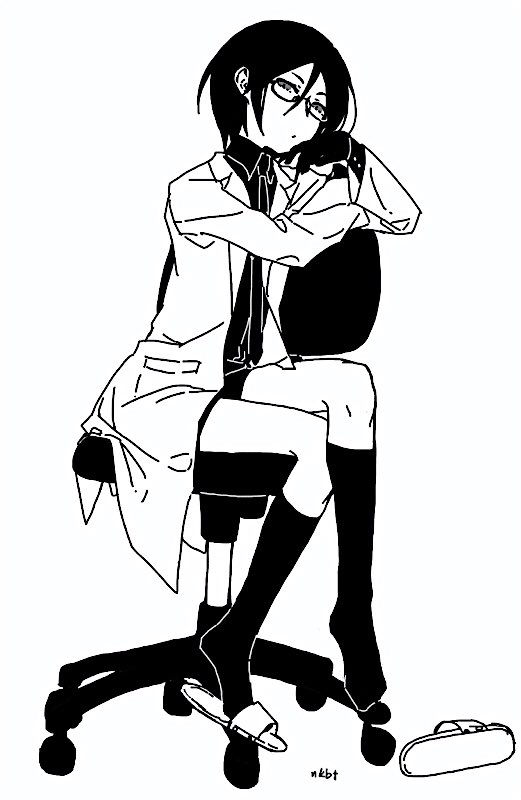 薬研藤四郎 「フウー〜 」|なかばちのイラスト