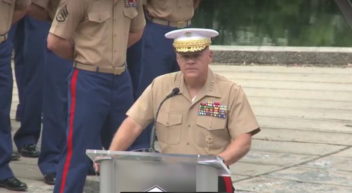 At #MarineWeek Charlotte 9/11 remembrance ceremony. Thankfully we live in a country in which parents raise men and women who willfully give all to help others &amp; protect our great Nation. Many Marines with me here today were in grade school during 9/11...and they said, ‘Send me.’