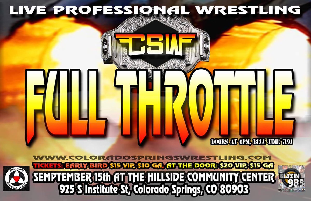 WrestleBigGuns's tweet photo. Next weekend...two shows! @csw_719 on Saturday and @PrimosWrestling on Sunday! Come see #MrColoradoWrestling in action!
#SuplexParty #InfinityTitles #BrickHithouse https://t.co/7IWRMKV0bR