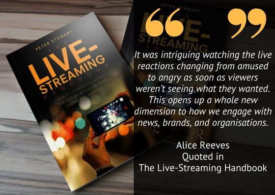 LiveStreamBook's tweet image. How viewer’s comments on a #livestream screen can literally tell a broadcaster where to go! @Alice_Reeves  of @JellyfishAgency @JellyfishUS to @Nikki_Gilliland on @econsultancy quoted in @LiveStreamBook  #socialmedia #livestreaminghandbook #livestreaming