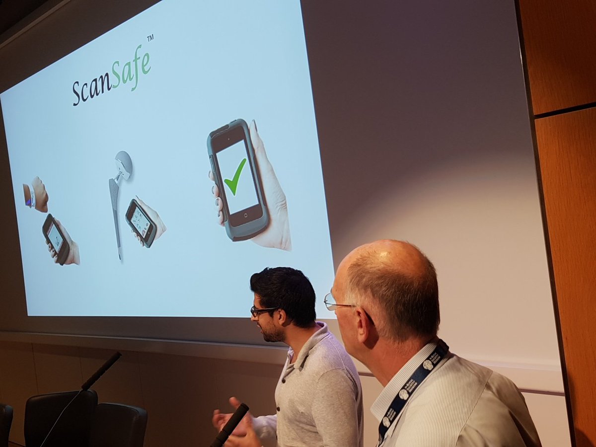 Ryan_L_K's tweet photo. ScanSafe "really easy, really safe". To get the right implant in the right patient @InnovationSIG @BAPRASvoice @BCG @RoySocMed #NEHackathon https://t.co/w4QyHzL3Nz