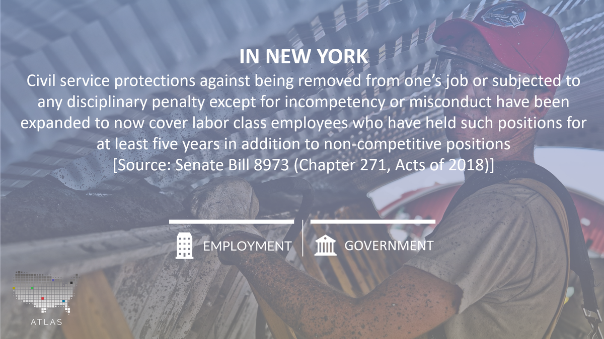 UsCrypto86's tweet photo. #NewYork has expanded civil service protections against termination or disciplinary action to include #LaborClass  #employees
#Government 
Law text: https://t.co/jhFCX5ty9M https://t.co/X4L2s8vtYt