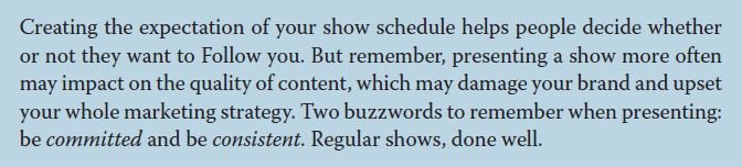 LiveStreamBook's tweet image. #BitFromTheBook Presenting too many #livestream shows may dilute your #marketing message. From @LiveStreamBook #livestreaming #socialmediamarketing #marketing #advertising
