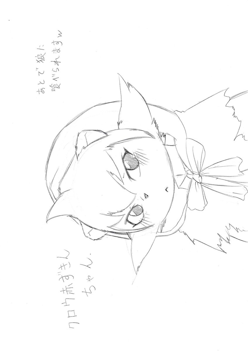 九尾のキタキツネ 炎と闇属性の狐でしたw Twitter પર 今朝の寝れないからの暇つぶし その1 赤ずきんクロウちゃん描いたー この後で漏れなくオオカミさんに食べられますw 性的な意味で クロウ Sb69 赤ずきん イラスト好きな人と繋がりたい