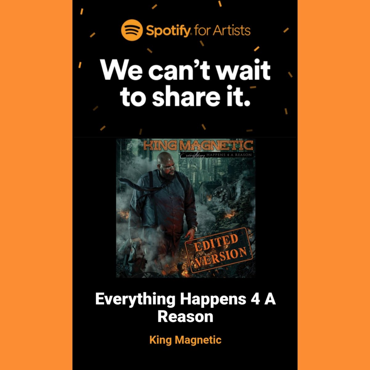 kingmagnetic's tweet image. 10/26/18 the #editedversion of #everythinghappens4areason hits digital retailers and streaming sites! New videos and merch on the way!!!

#kingmagnetic #magmob #hiphop #cash4catastrophe #understand #drunkrightnow #meoryou #illshowyou #allentown #phillyhiphop #armyofthepharaohs
