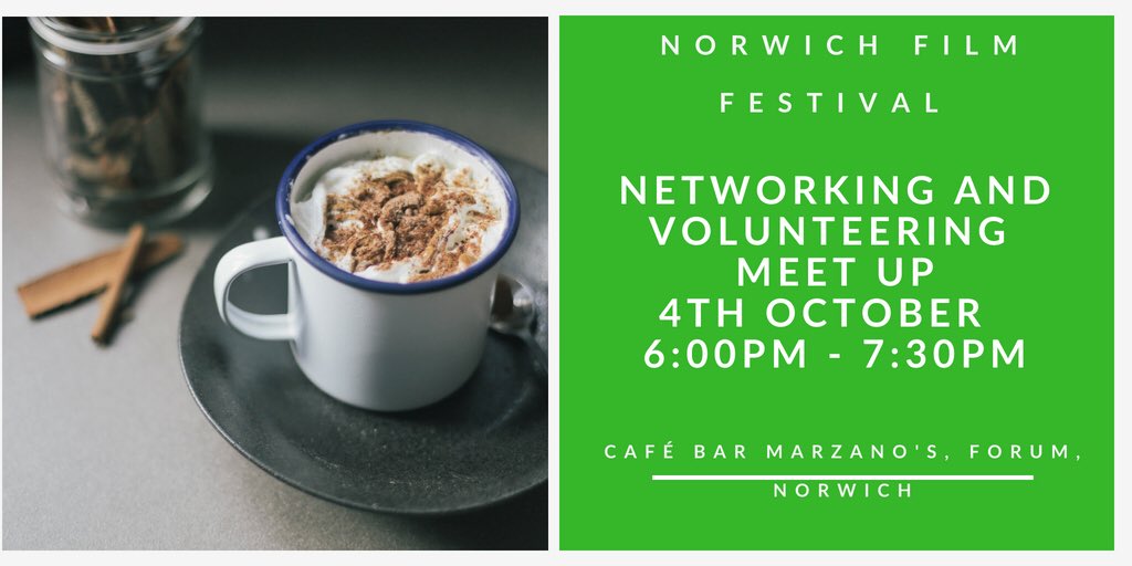 Norwich Film Festival (@norwichfilmfest) on Twitter photo Love film? Love volunteering? Then save the date: Thursday 4th October will be our volunteering recruitment drive <a href="/CafeBarMarzano/">Cafe Bar Marzano</a> Come and meet the team and find out a little bit more around volunteering at #NFF2018 facebook.com/events/2570099… Love film? Love volunteering? Then save the date: Thursday 4th October will be our volunteering recruitment drive <a href="/CafeBarMarzano/">Cafe Bar Marzano</a> Come and meet the team and find out a little bit more around volunteering at #NFF2018 facebook.com/events/2570099…