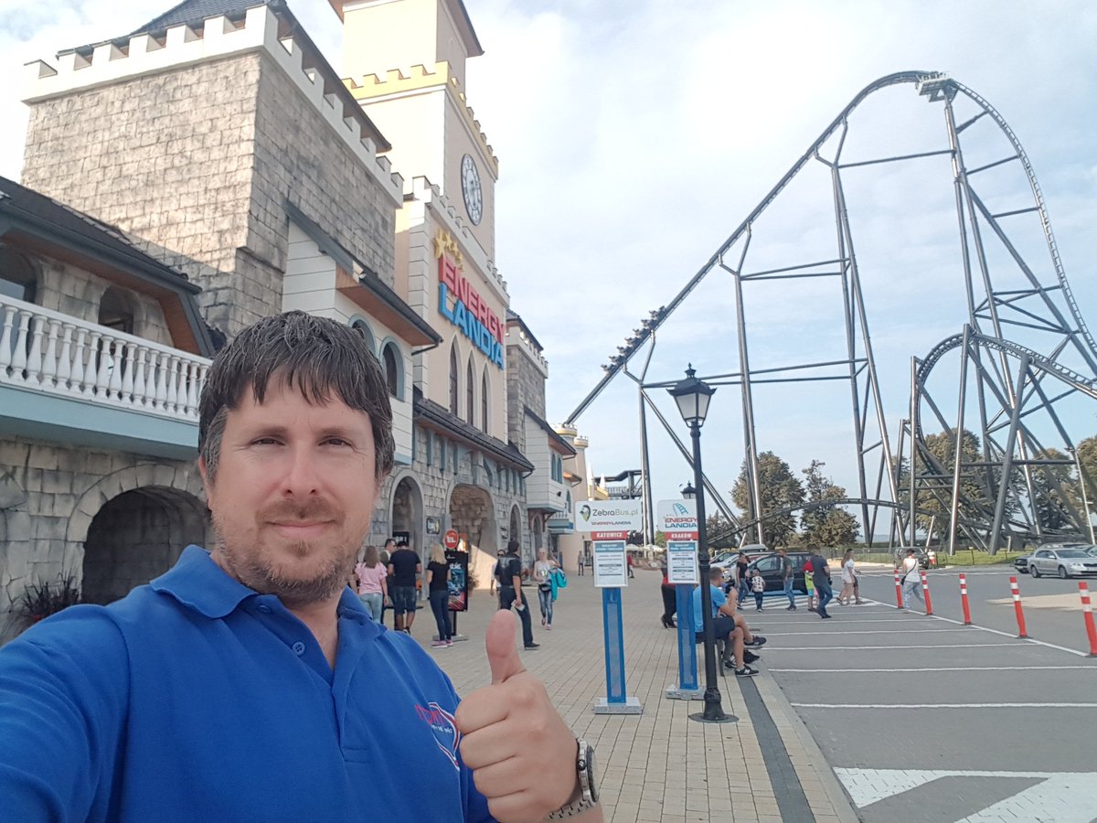 coastertouring's tweet photo. Bye bye @Energylandia Thanks so much to everyone for your help on the film trip. A wonderful park, amazing rides and great staff. Keep an eye on the Intamin stand at #EAS17 to see the debut of the films. https://t.co/g0avZsrDlI