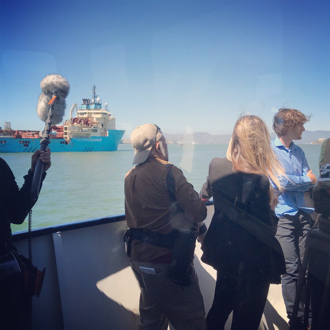 GraylingUS's tweet image. Ahoy, Grayling! The SF team was all aboard for the launch of @TheOceanCleanup #System001 into the Pacific in the world’s first ocean cleanup effort. Good luck, Wilson!