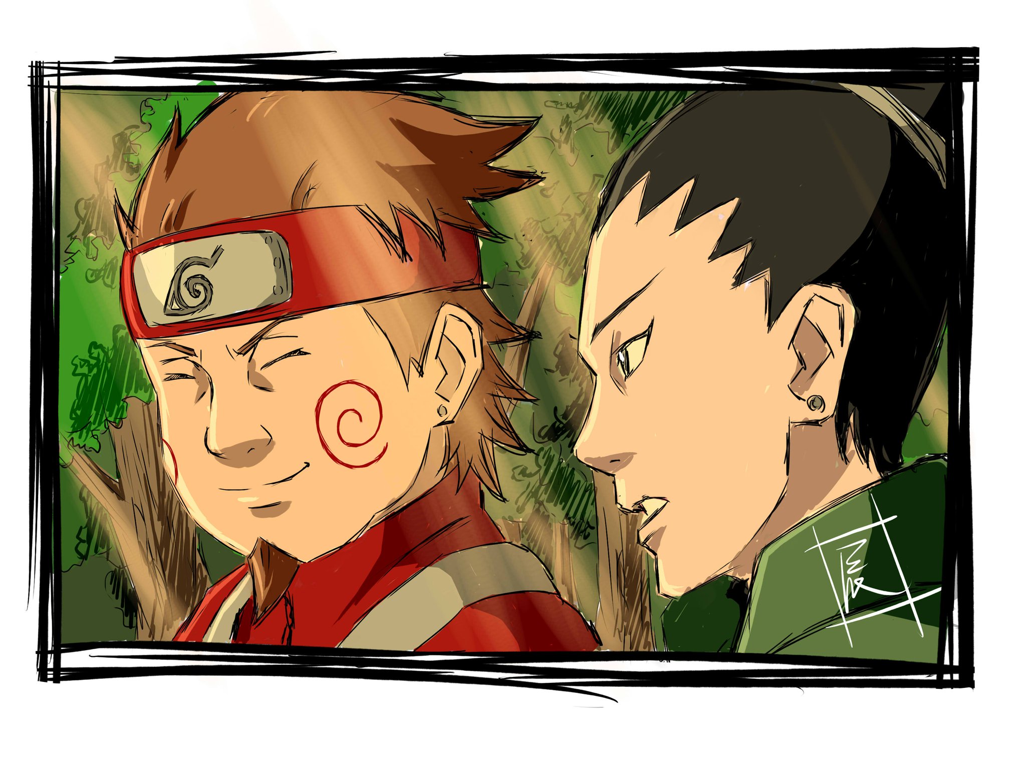 辰車 Tren Twitter 奈良シカマル シカマル チョウジ ナルト Naruto Naruto 絆