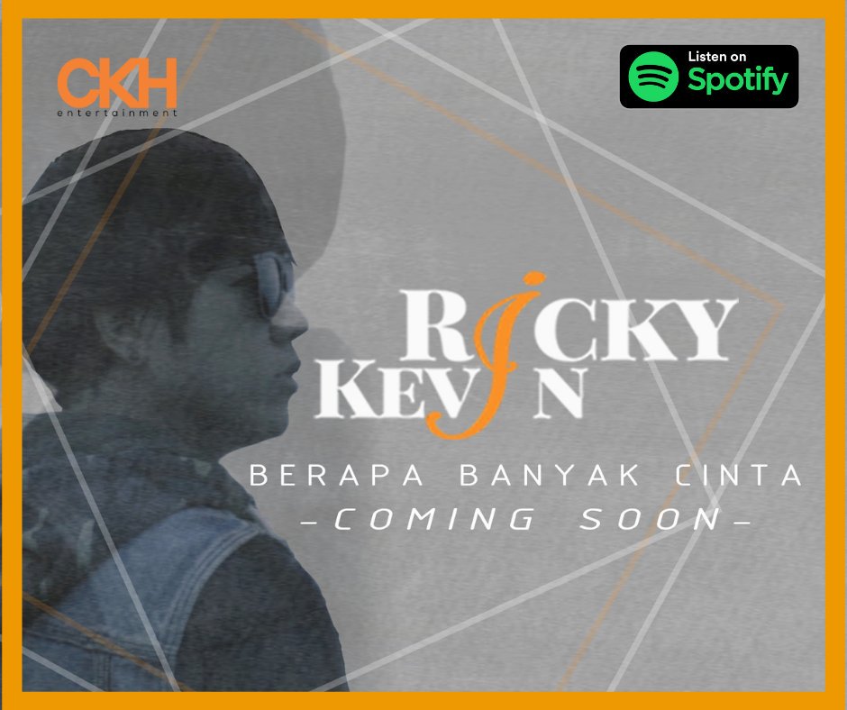 Listen Ricky Kevin on Spotify 
smarturl.it/rickykevin.spo…
#rickykevin #ckhentertainment #spotify #single #album #musik #indonesiaartist #comingsoon #berapabanyakcinta #bbc