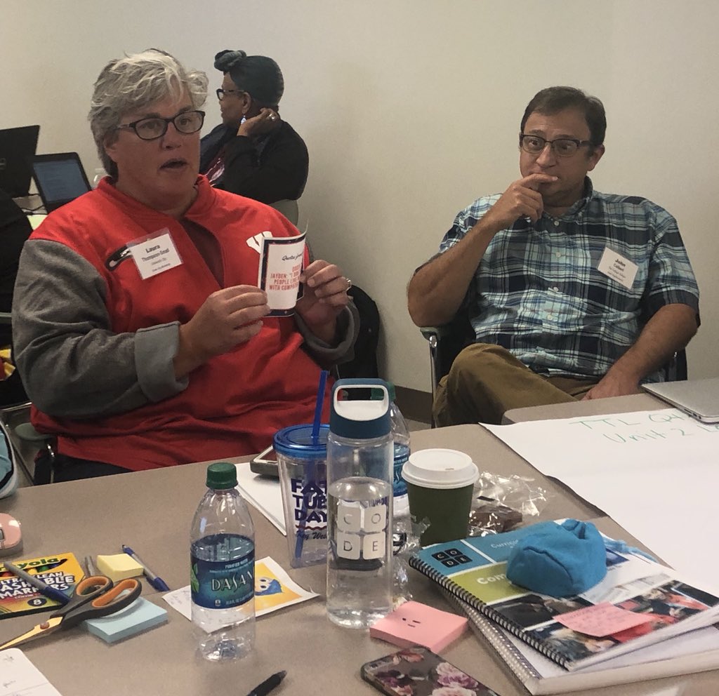 JMGilligan's tweet photo. A HUGE thank you to the awesome cohort participants and facilitators of the @wustlisp https://t.co/feYtn7fpqq Professional Learning Program. Crazy rainstorms couldn’t keep us away from out Quarter 1 workshop. @TeachCode https://t.co/dw01uxjMuw