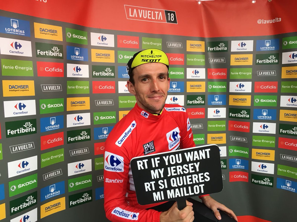 🔴 LA ROJA 🔴

🇪🇸 Gana el maillot del líder 
🙏 ¡Sorteamos uno cada etapa!
➡️ RT + FOLLOW para participar

🇬🇧 Win the leader's jersey
🙏 We giveaway one per stage!
➡️ RT + FOLLOW to enter