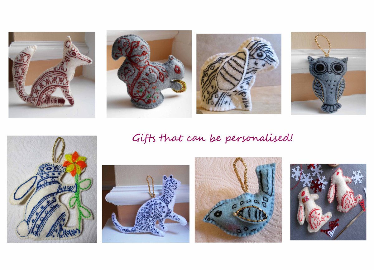 @RReviews_blog Many thanks, Rebecca. Hello, I enjoy designing and handmaking animal ornaments. I add intricate handembroidery to each one, creating a unique gift or keepsake. Can also personalise etsy.com/uk/shop/Pretty…