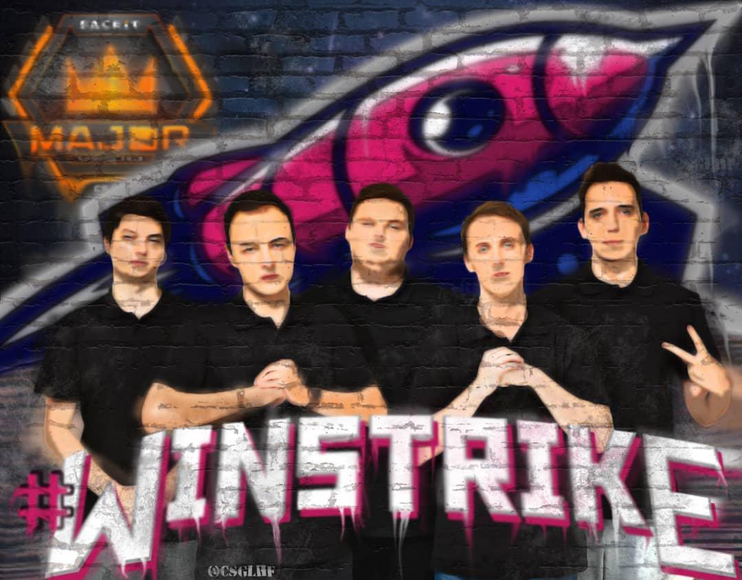 Gorgeous art of our guys before the <a href="/FACEIT/">FACEIT</a> Major: London 2018

📸 instagram.com/csglhf/

#Winstrike_CSGO #Winstrike_team #FACEITMajor
