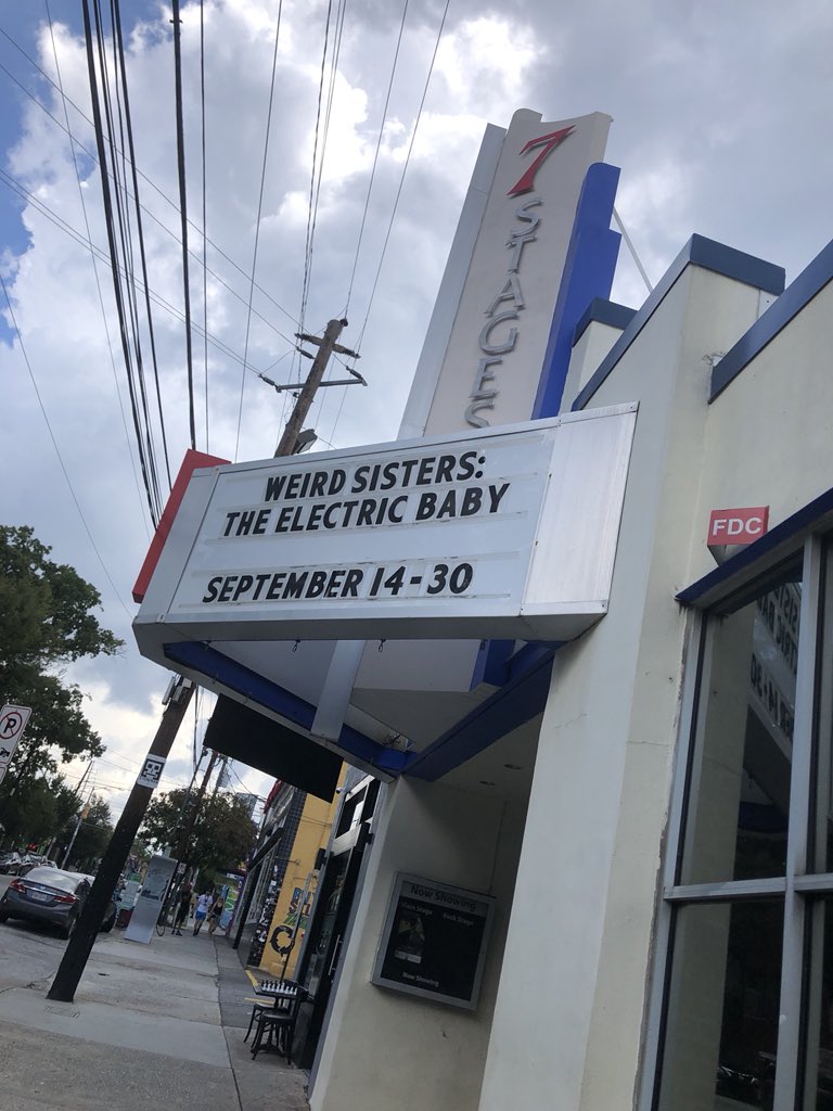Weird__Sisters's tweet photo. Y’ALL IT’S FOR REAL @7StagesATL #ElectricBaby #GlowLikeTheMoon #StayWeird #WeirdMagic #TheatreByWomenForEveryone https://t.co/Yf8A5MX0Wm