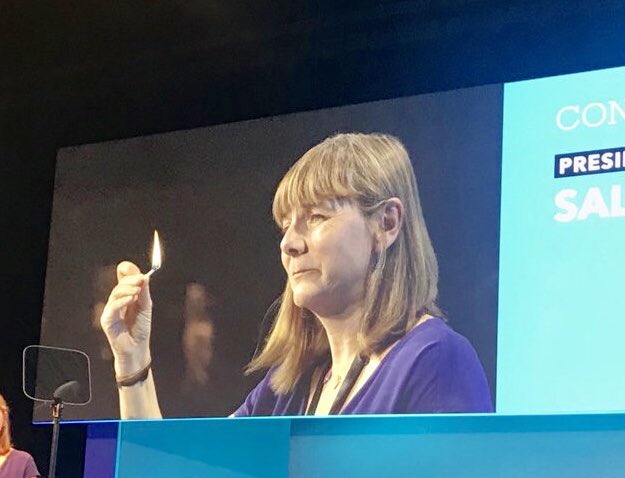 andrewpakes_'s tweet photo. Important plug from #SallyHunt for the campaign to save Matchgirl strike leader Sarah Chapman’s grave.  You can sign petition for a permanent memorial of this great union hero here #TUC150 https://t.co/F85YnGfhjM https://t.co/lGhMYAu6r4