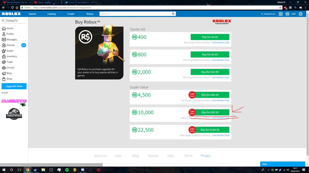 10k robux in money